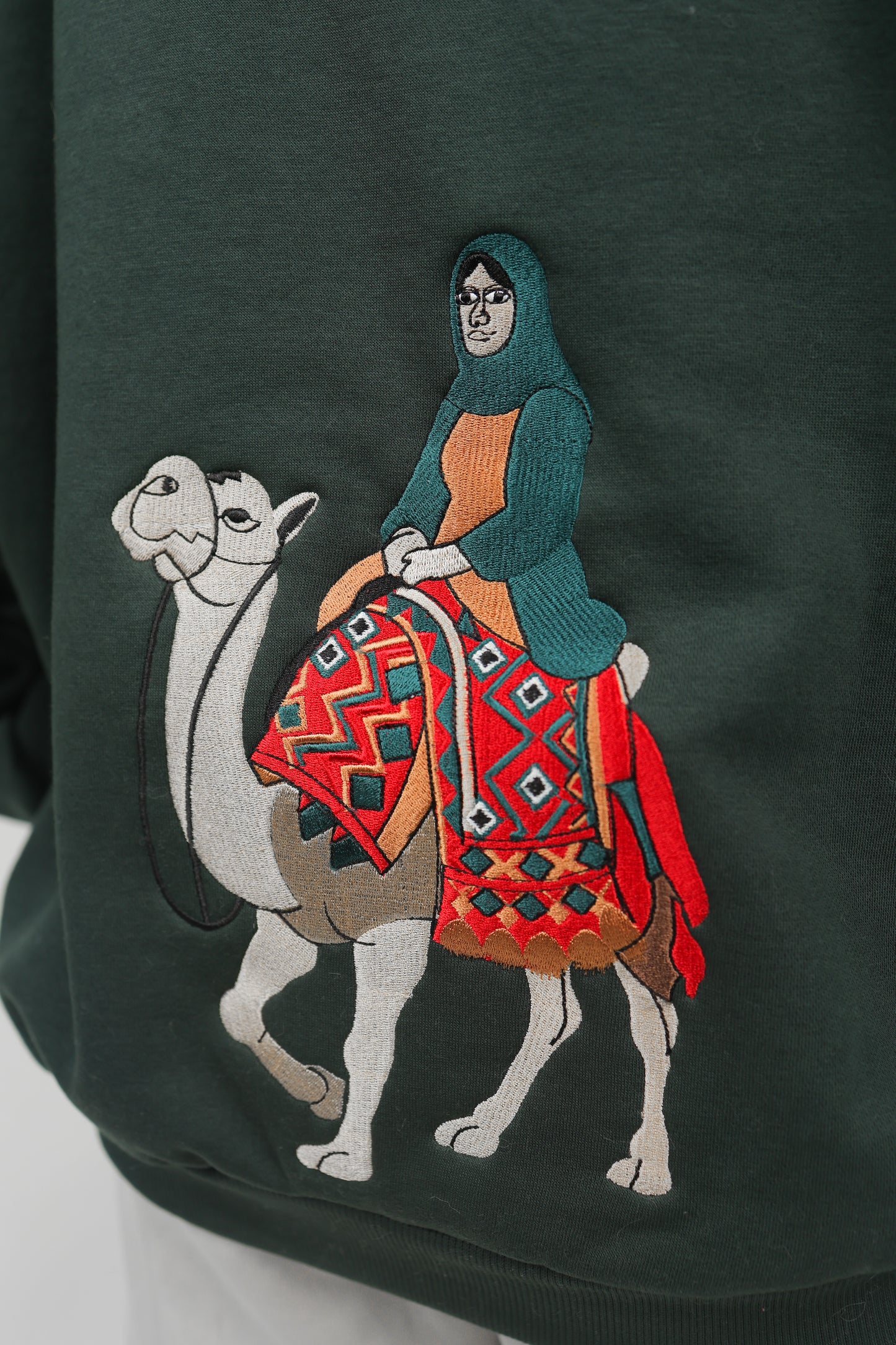 ELUX Desert Rider Hoodie embroidery detail