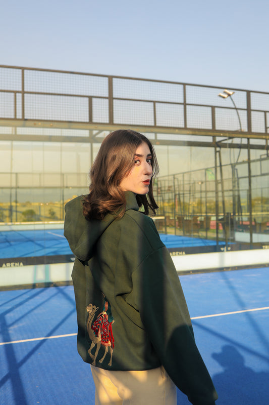 Desert Rider Embroidered Unisex Hoodie