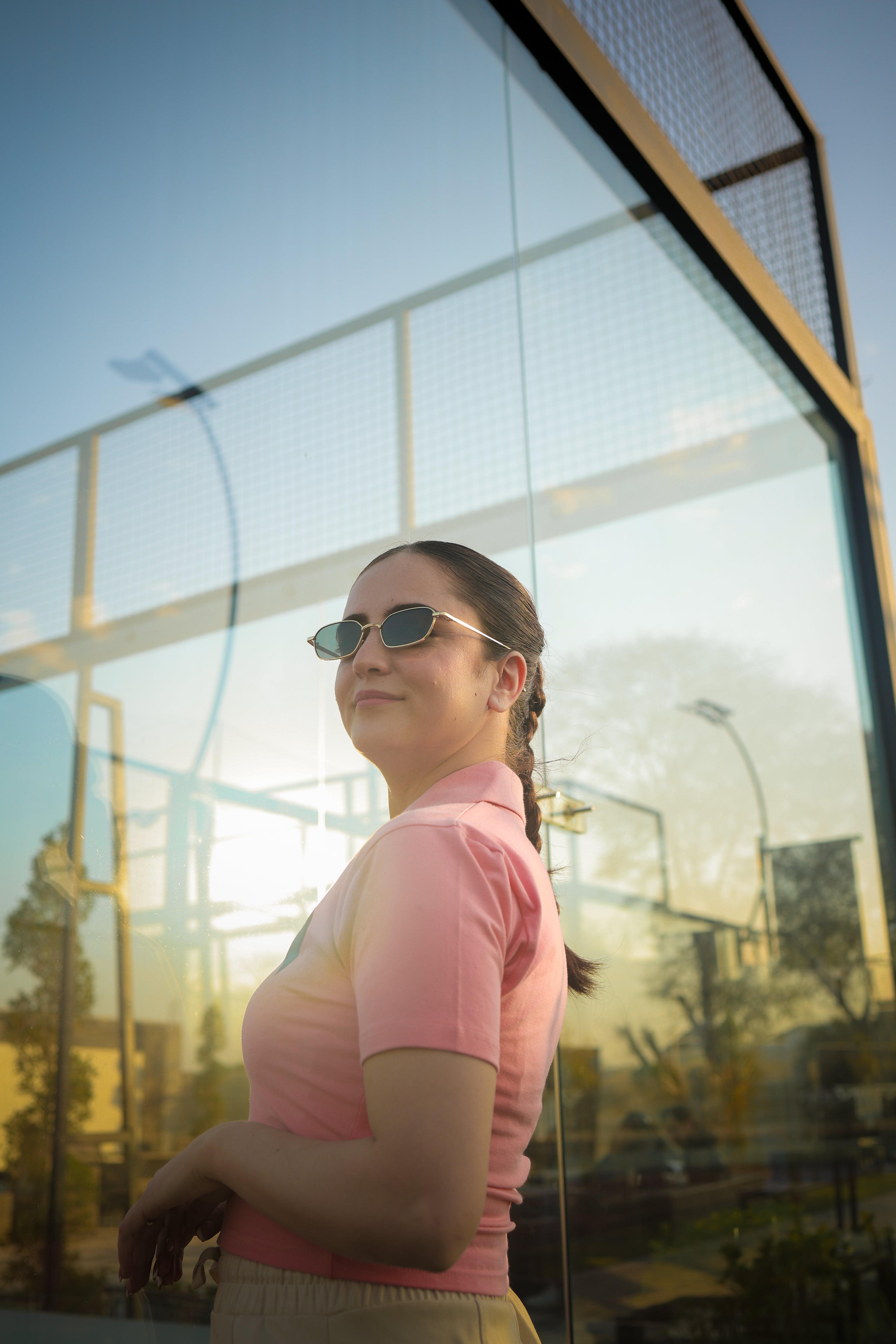 Pink Minimal Heart crop top ELUX Clothing women streetwear UK