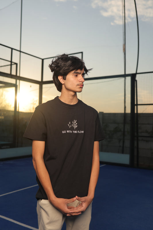 Go With The Flow Embroidered Tee