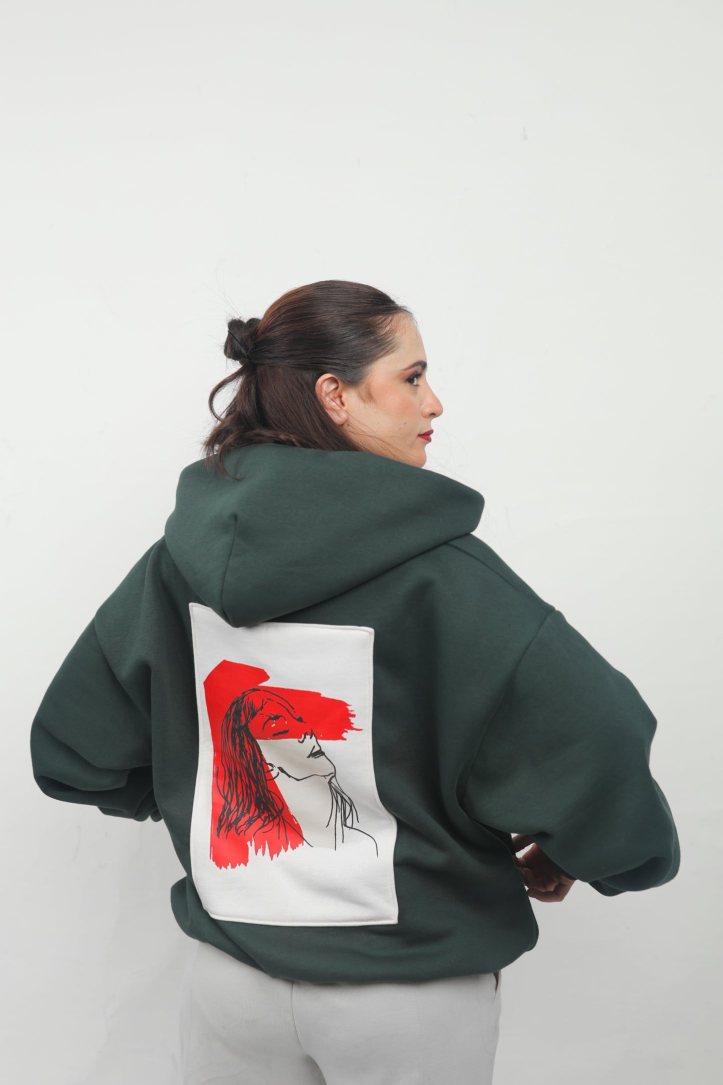 Abstract Portrait Graphic Unisex Hoodie