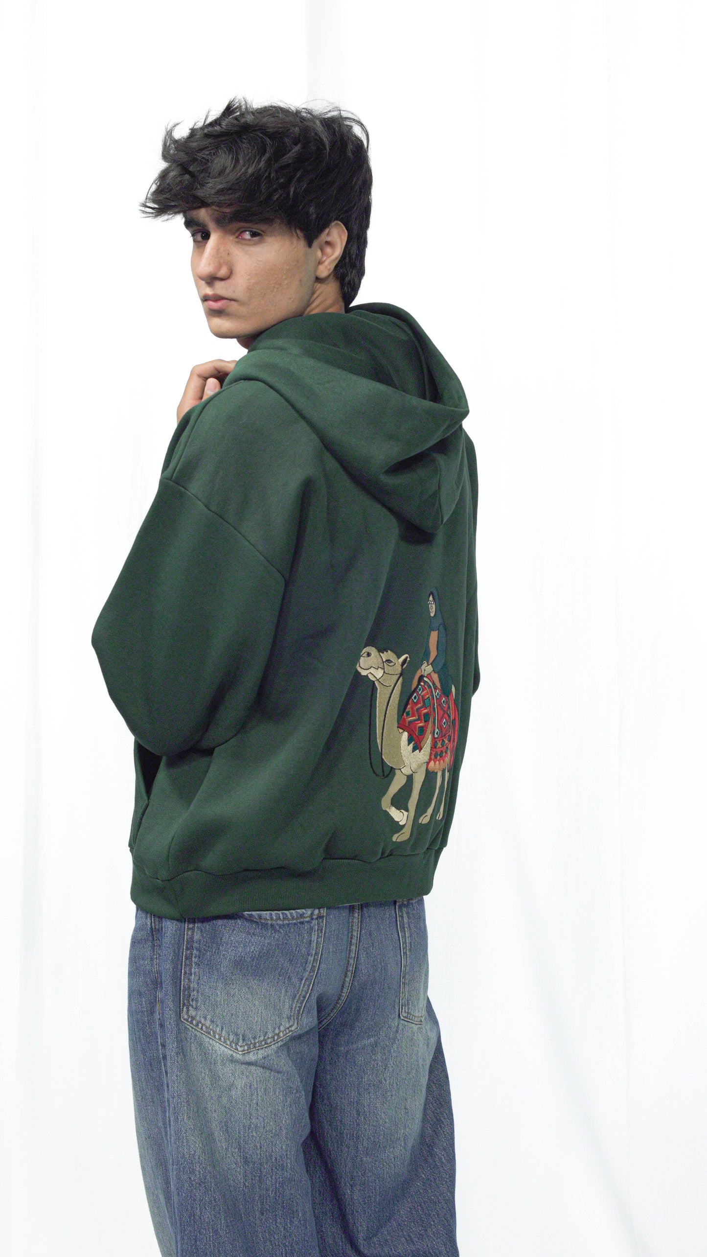 Desert Rider Embroidered Unisex Hoodie