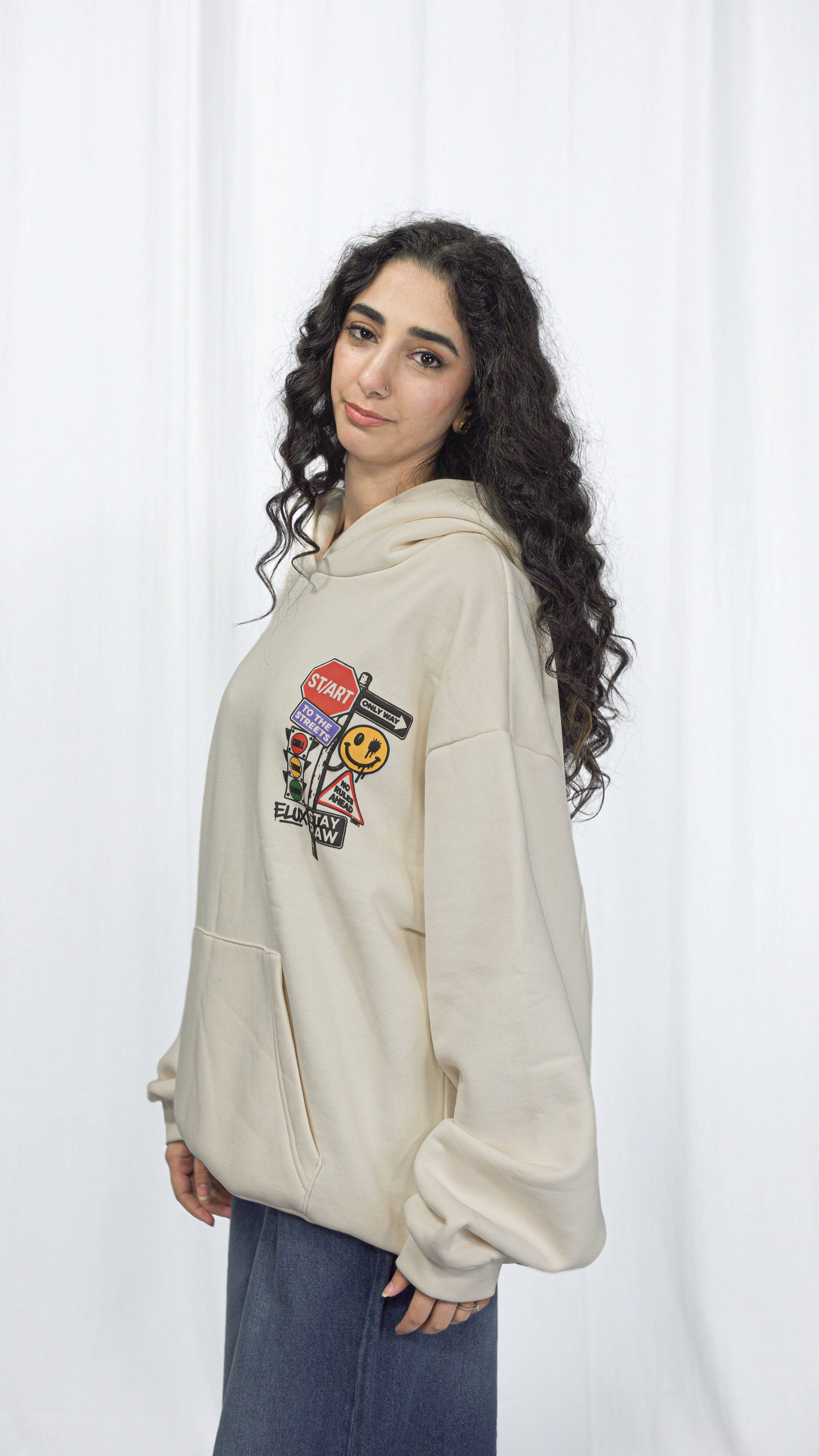 Urban Street Signs Graphic Hoodie