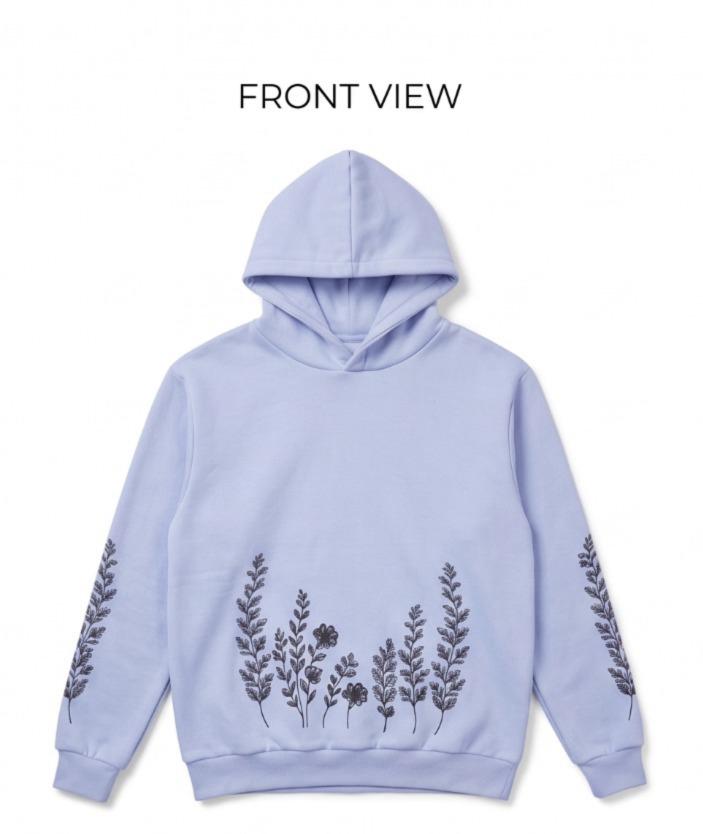 Floral Garden Graphic Unisex Hoodie