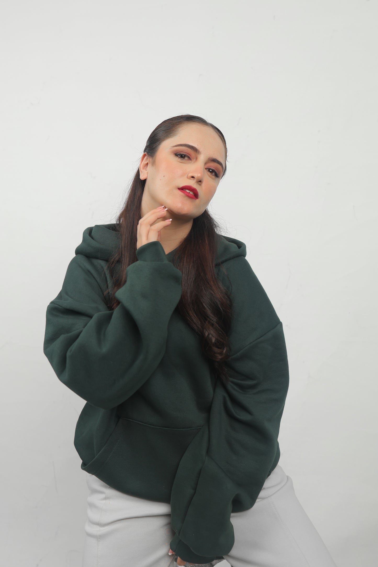 ELUX Abstract Portrait Hoodie streetwear outfit