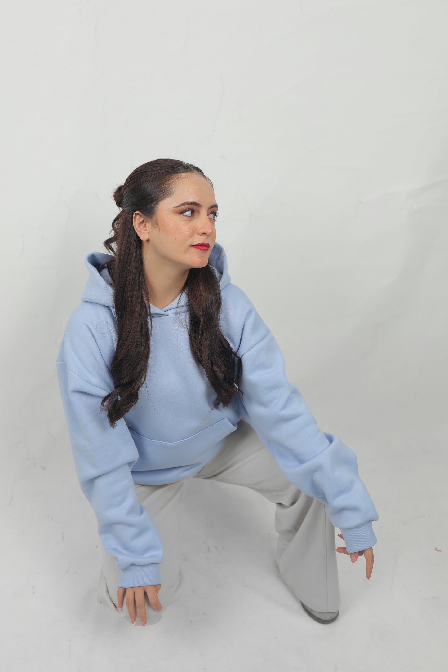 ELUX Dripping Floral Graphic Hoodie angled view