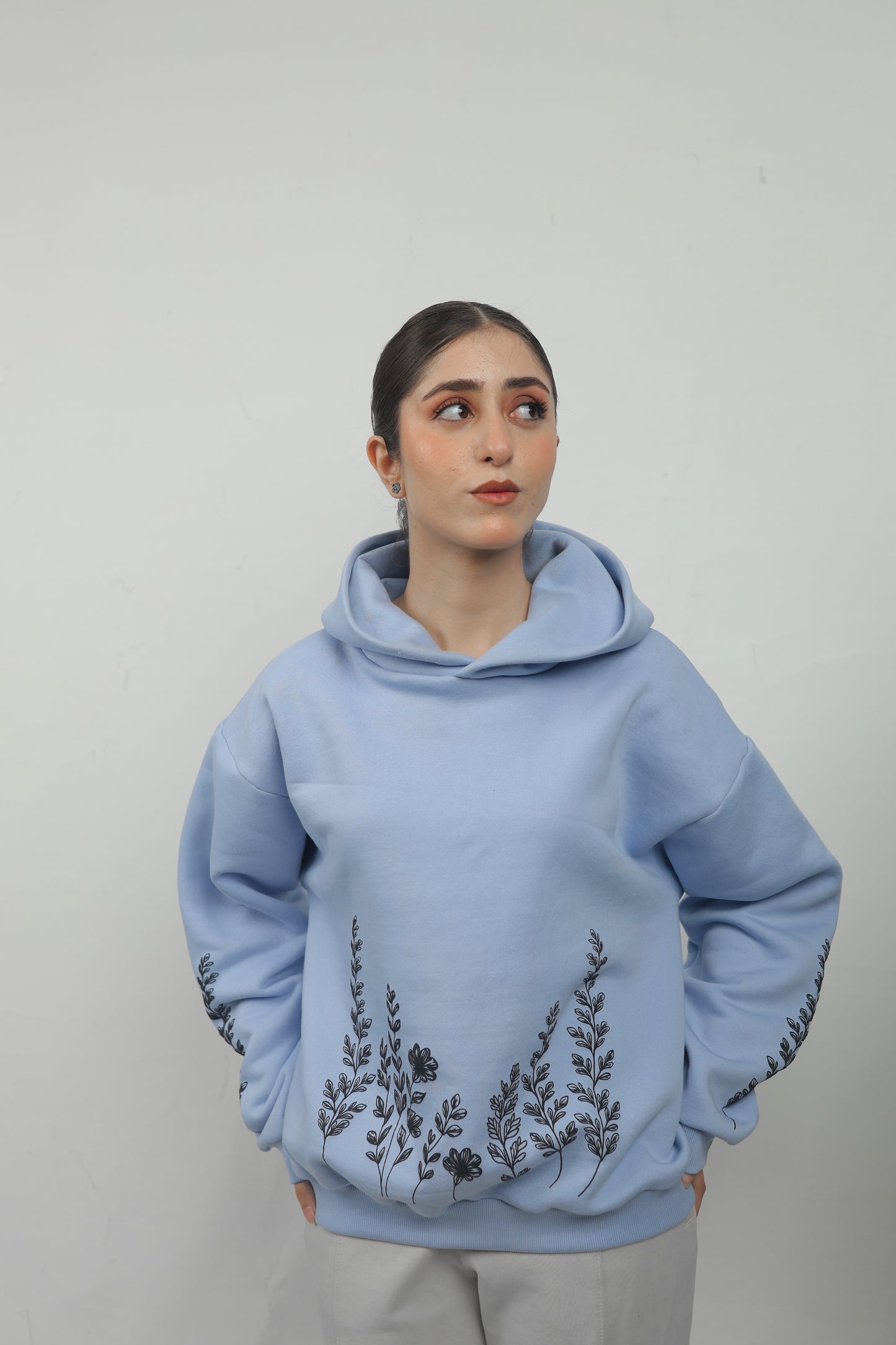 ELUX Floral Garden Hoodie streetwear outfit