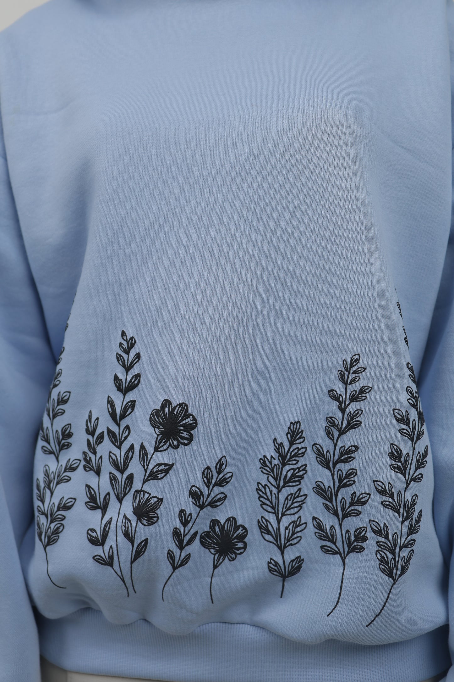 ELUX Floral Garden Hoodie print detail on hoodie
