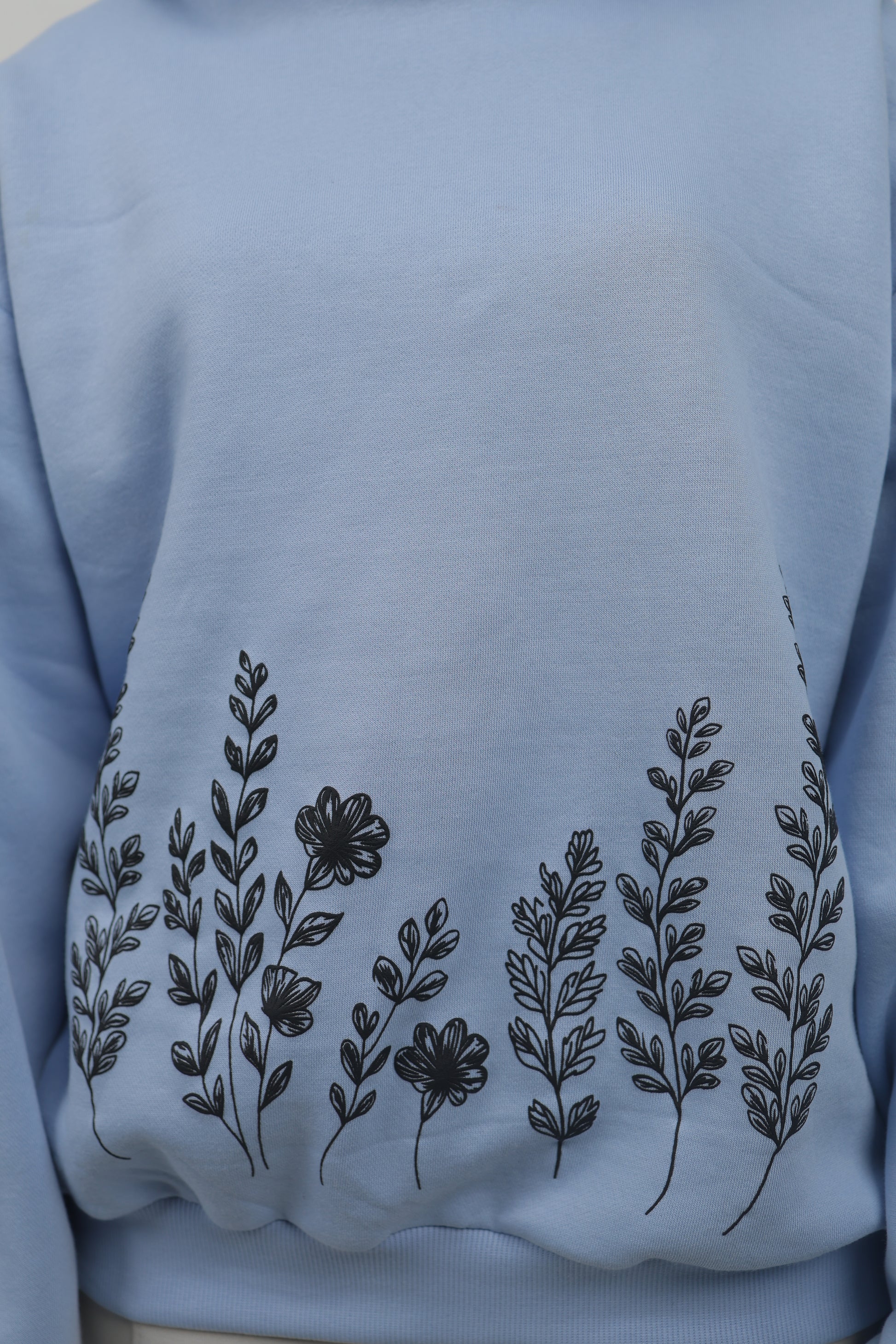 ELUX Floral Garden Hoodie print detail on hoodie