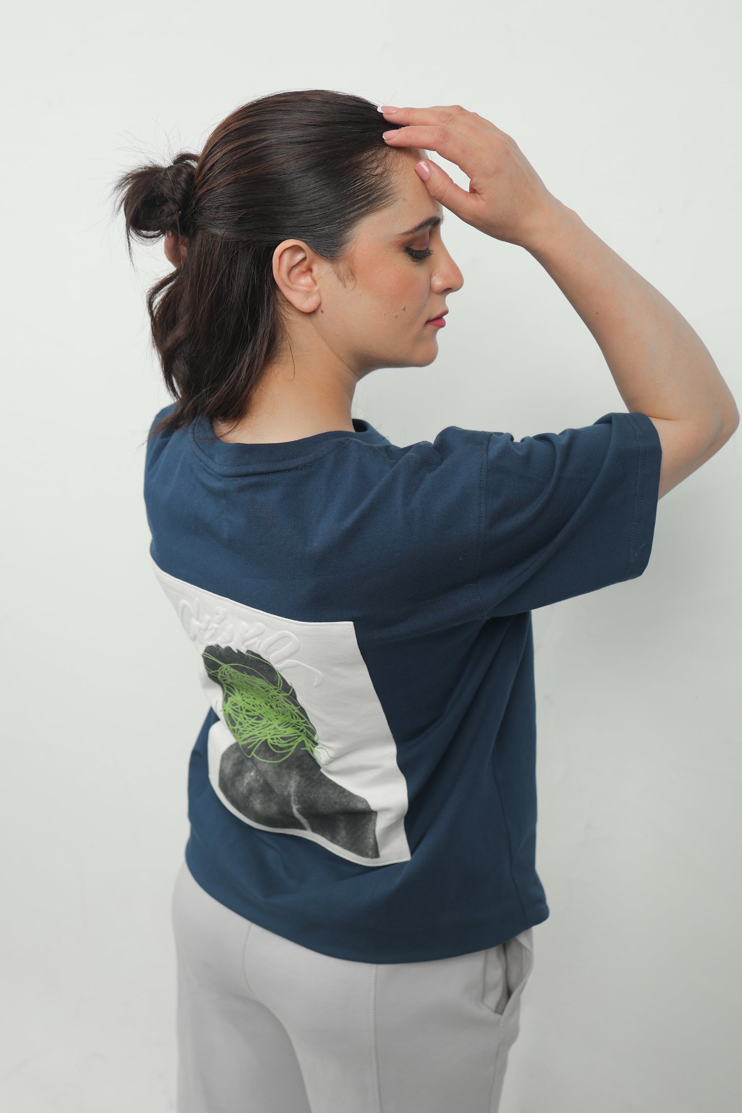 ELUX Mind Maze Back Graphic Tee angled view