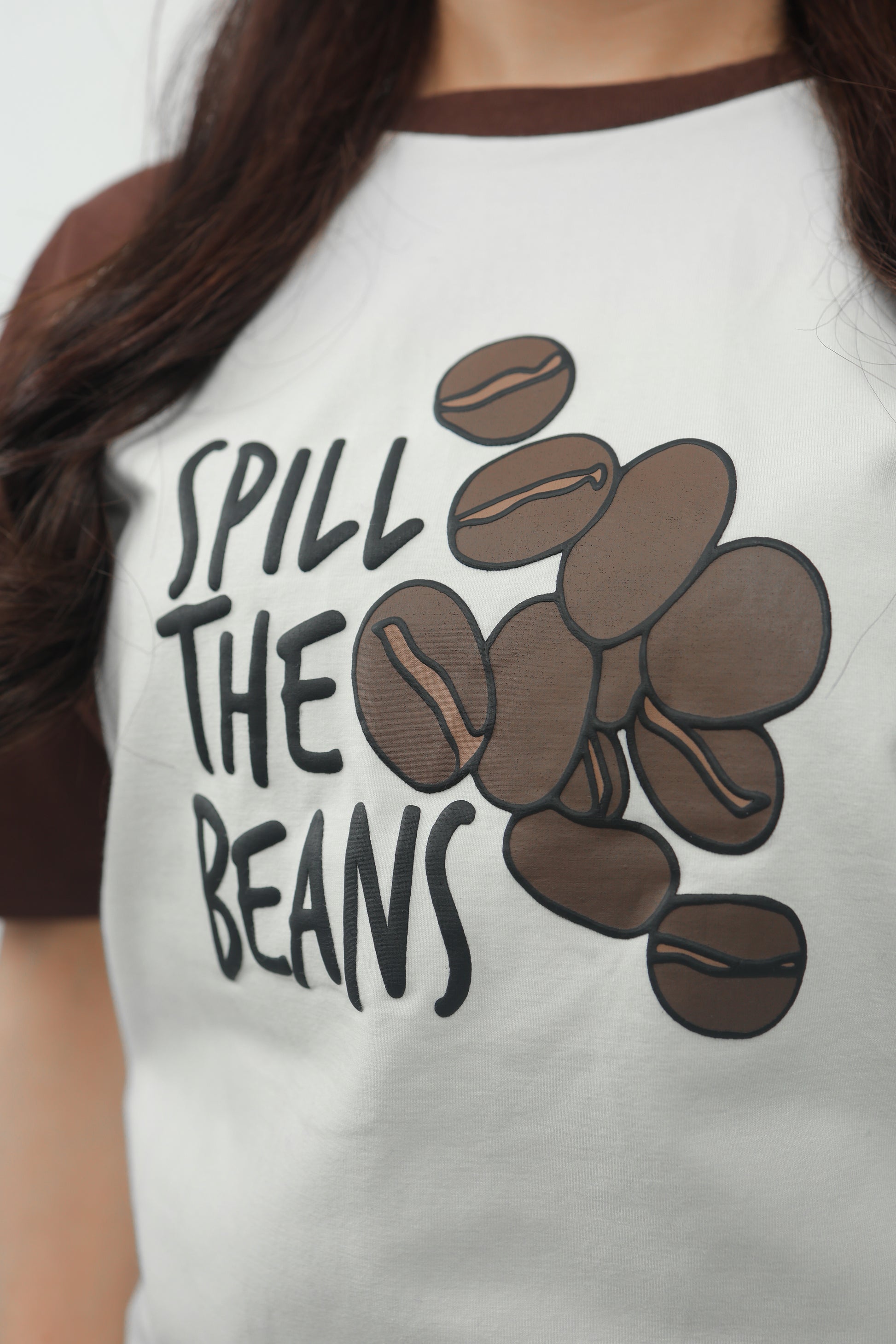 ELUX Spill The Beans Coffee Tee print detail