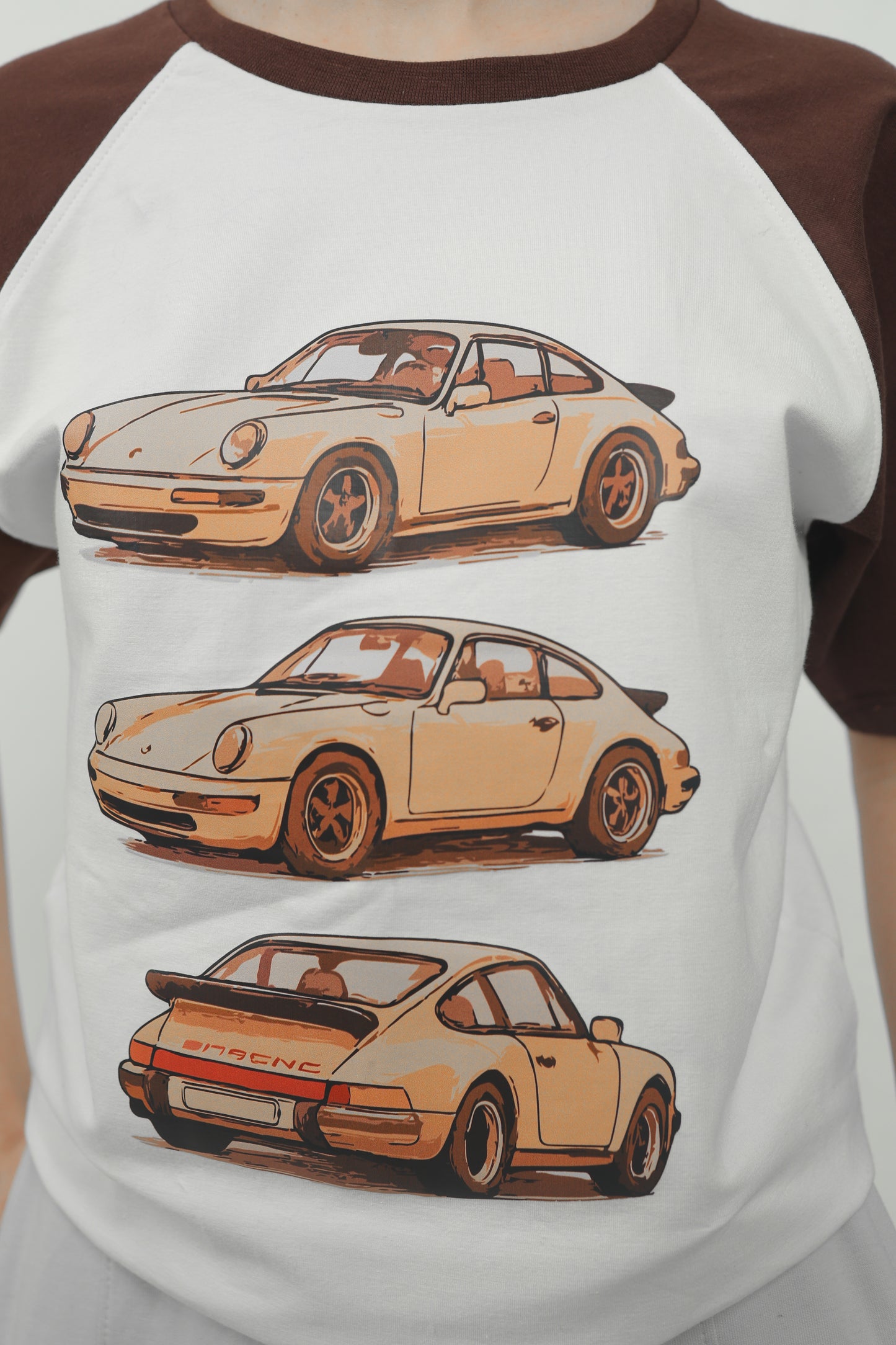 ELUX Vintage Sports Car Tee print detail
